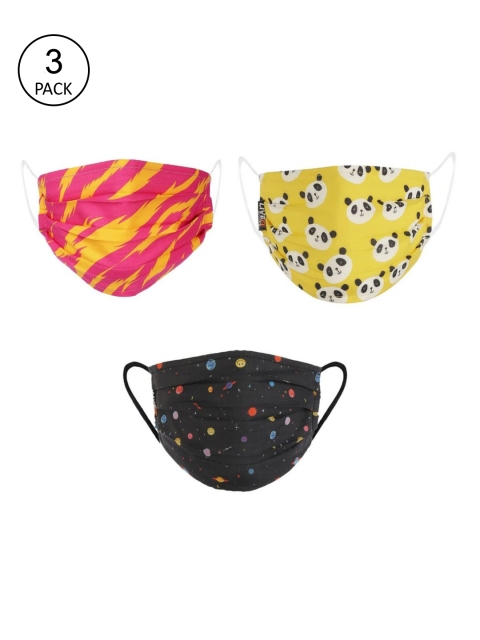 LIVE IT SAFE Adult Pack Of 3 Printed 4-Ply Reusable Cotton Masks With Nano Technology, Yellow
LIVE IT SAFE Adult Pack Of 3 Printed 4-Ply Reusable Cotton Masks With Nano Technology, Yellow