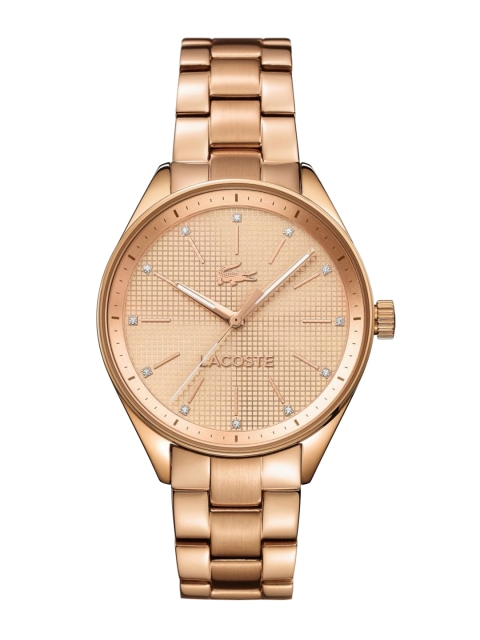 Lacoste Women Rose Gold-Toned Brass Dial & Stainless Steel Bracelet Straps Watch 2000899
Lacoste Women Rose Gold-Toned Brass Dial & Stainless Steel Bracelet Straps Watch 2000899