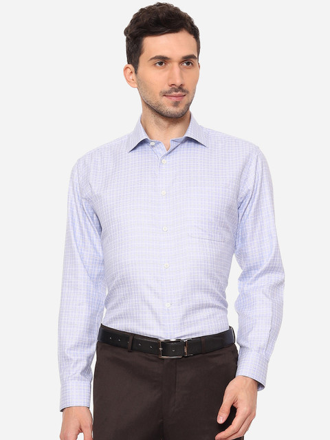 Luxure by Louis Philippe Men Blue Grid Tattersall Checks Checked Formal Shirt
Luxure by Louis Philippe Men Blue Grid Tattersall Checks Checked Formal Shirt