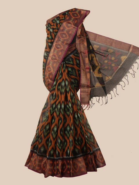 Pothys Black Silk Cotton Saree
