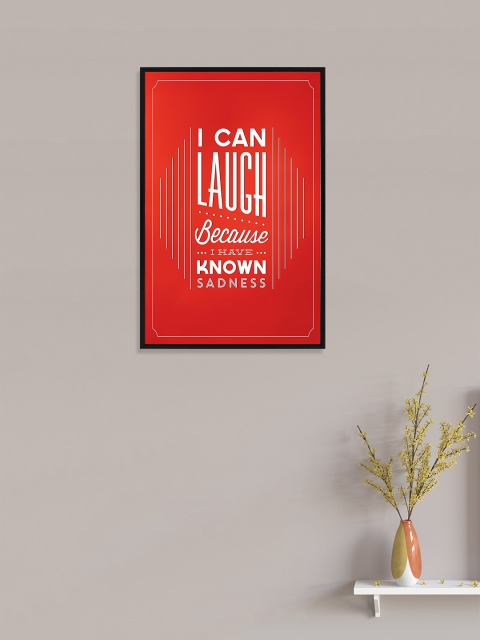 nest ART REd & White Paper Plane Print Quotes Framed Wall Art