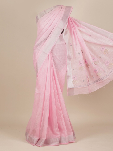 Pothys Pink Pure Cotton Saree