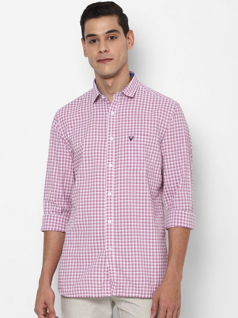 Allen Solly Men Purple Checked Slim-Fit Casual Shirt
Allen Solly Men Purple Checked Slim-Fit Casual Shirt