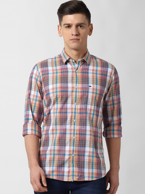 Peter England Casuals Men Multi Slim Fit Checked Casual Shirt