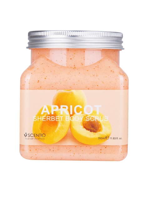 BEAUTY BUFFET Scentio Apricot Sherbet Anti-Aging Body Scrub 350 ml, Pink