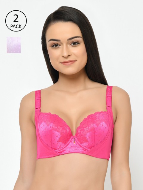 Cosmo Lady Pack of 2 Pink & Lavender Push-Up Bra Full Coverage Underwired Heavily Padded
Cosmo Lady Pack of 2 Pink & Lavender Push-Up Bra Full Coverage Underwired Heavily Padded
