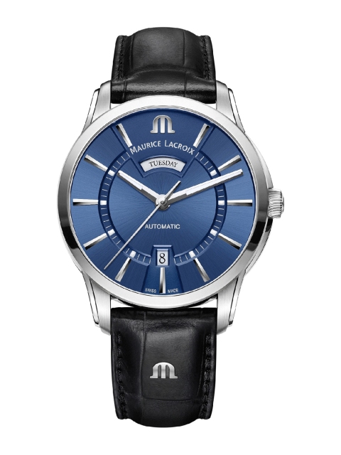 MAURICE LACROIX Men Blue Dial & Black Leather Straps Analogue Watch PT6358-SS001-430-1
MAURICE LACROIX Men Blue Dial & Black Leather Straps Analogue Watch PT6358-SS001-430-1