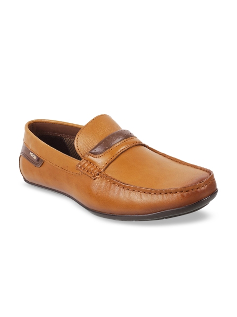 Mochi Men Tan Leather Loafers