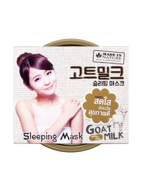 BEAUTY BUFFET Made in Nature Goat Milk Sleeping Mask 100ml, White