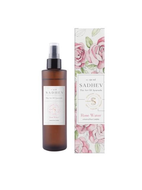 SADHEV Natural Rose Water Toner 150 Ml, Transparent