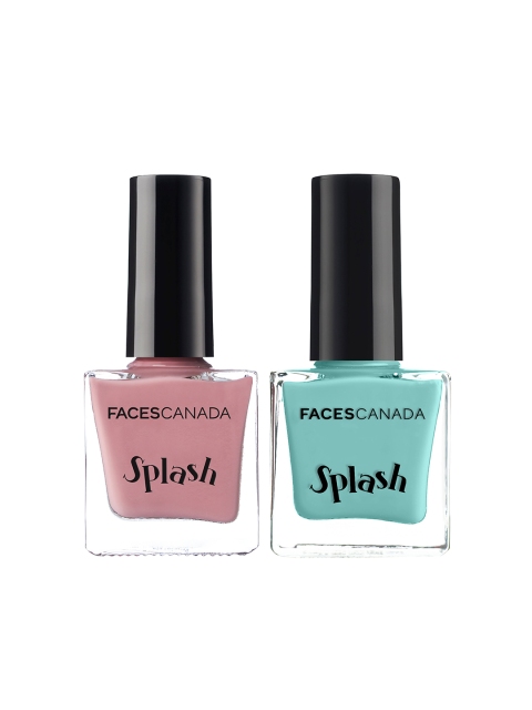 Faces Canada Pack of 2 Splash Nail Enamel Floral Dream 56 & Linty 45, Pink