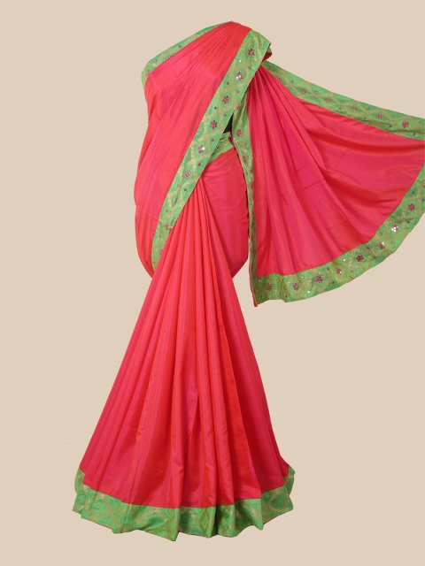 Pothys Pink Art Silk Saree