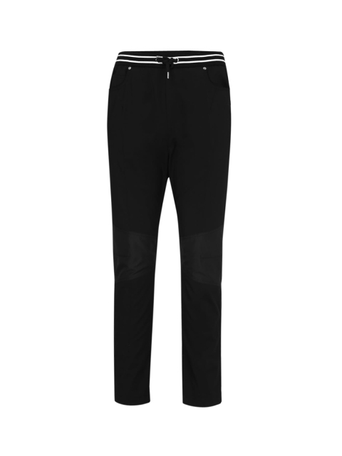 LH URBAN Men Black Regular Trousers
