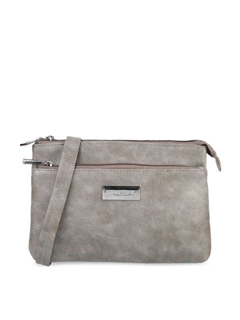 WALKWAY Grey Swagger Sling Bag with Quilted