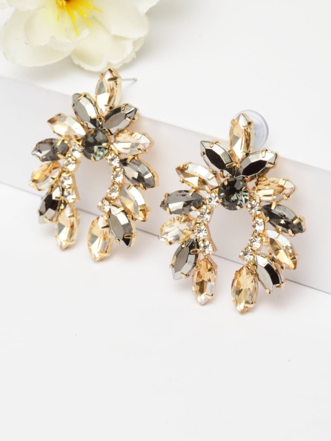 AVANT-GARDE PARIS Gold-Plated Contemporary Drop Earrings