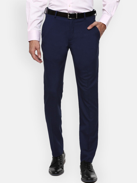 Louis Philippe Men Navy Blue Checked Slim Fit Formal Trousers
Louis Philippe Men Navy Blue Checked Slim Fit Formal Trousers