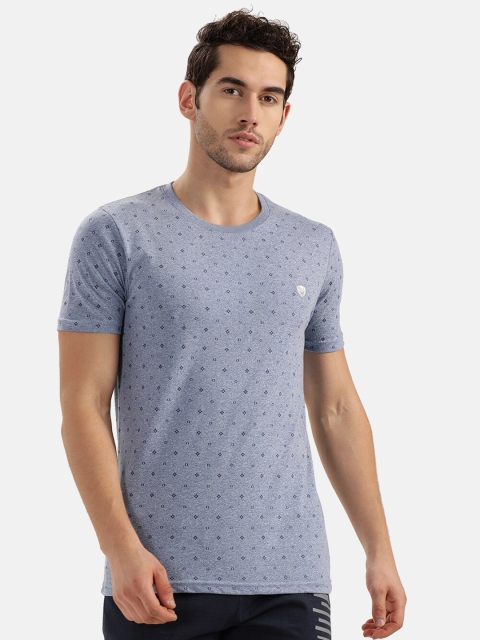 V2 Value & Variety Men Blue Printed T-shirt