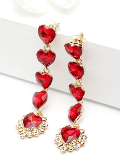 AVANT-GARDE PARIS Red Contemporary Drop Earrings