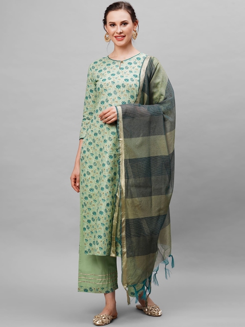 Indo Era Women Green Ethnic Motifs Printed Pure Cotton Kurta with Palazzos & With Dupatta
Indo Era Women Green Ethnic Motifs Printed Pure Cotton Kurta with Palazzos & With Dupatta