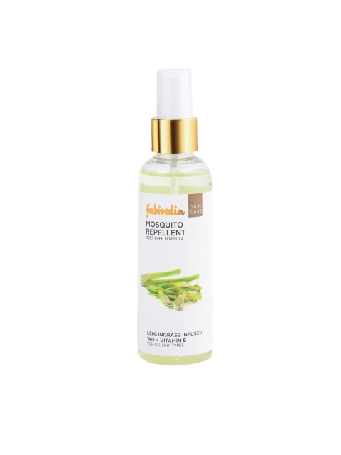 Fabindia Lemongrass Infused with Vitamin E Mosquito Repellent 100 ml, Green
