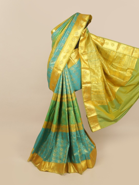 Pothys Blue & Green Ethnic Motifs Zari Woven Design & Stone Work Detail Silk Blend Saree
Pothys Blue & Green Ethnic Motifs Zari Woven Design & Stone Work Detail Silk Blend Saree