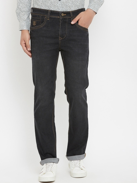 Canary London Men Black Straight Fit Light Fade Jeans