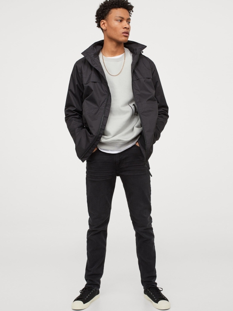 H&M Men Black Hybrid Slim Jeans