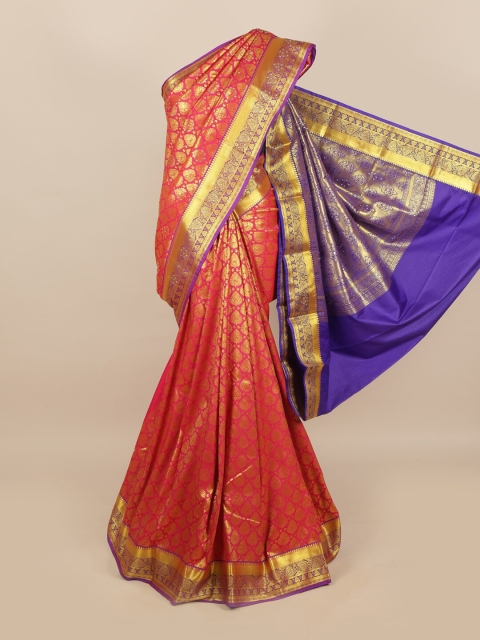 Pothys Pink & Gold Ethnic Motifs Zari Woven Design & Stone Work Detail Silk Blend Saree
Pothys Pink & Gold Ethnic Motifs Zari Woven Design & Stone Work Detail Silk Blend Saree