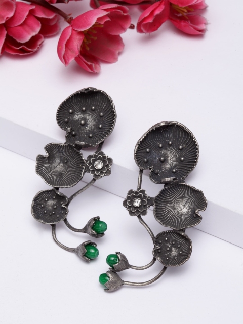 Moedbuille Gunmetal-Toned Silver-Plated Handcrafted Contemporary Drop Earrings, Metallic
Moedbuille Gunmetal-Toned Silver-Plated Handcrafted Contemporary Drop Earrings, Metallic