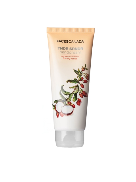 FACES CANADA TNDR SRNDR Hand Cream Goji berry + Coconut Oil - Dry Hands - 50 g, White
FACES CANADA TNDR SRNDR Hand Cream Goji berry + Coconut Oil - Dry Hands - 50 g, White