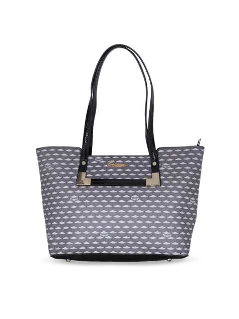 ESBEDA Grey Printed Structured Shoulder Bag