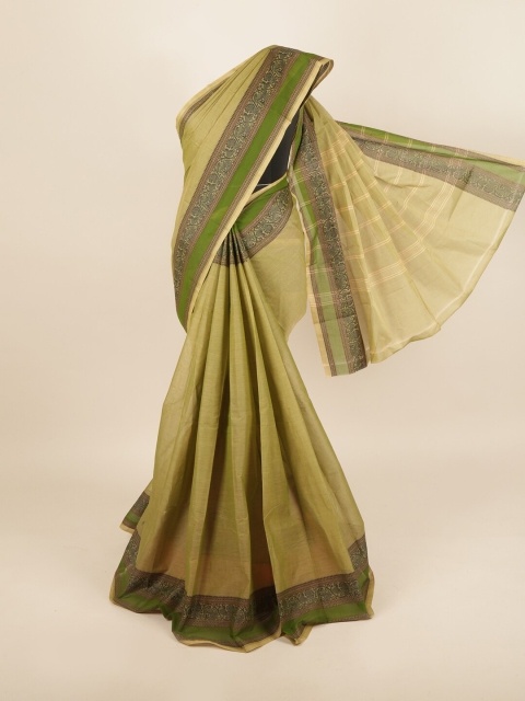 Pothys Green Pure Cotton Saree