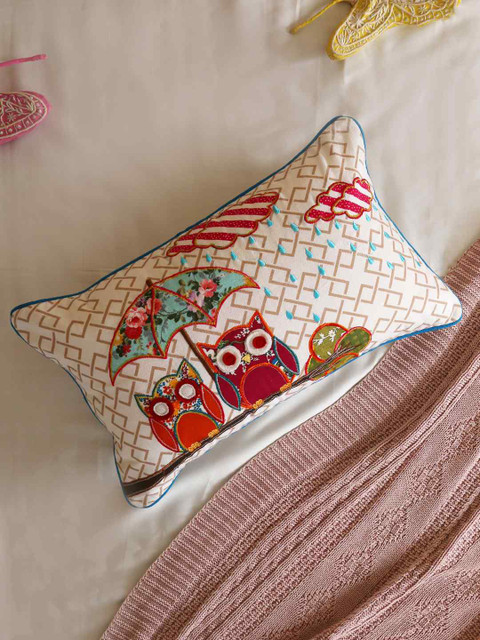 Amoliconcepts Multicoloured Embroidered Rectangle Cushion Covers, Multi
Amoliconcepts Multicoloured Embroidered Rectangle Cushion Covers, Multi