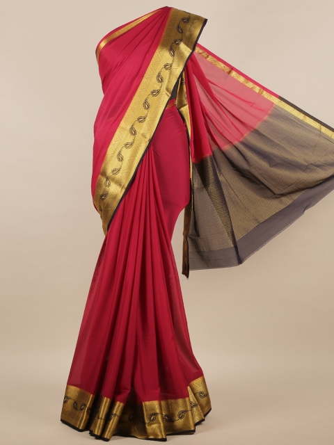 Pothys Maroon Zari Saree
