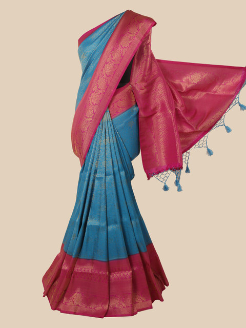 Pothys Blue & Pink Ethnic Motifs Zari Jute Silk Saree
Pothys Blue & Pink Ethnic Motifs Zari Jute Silk Saree