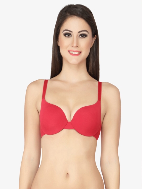 Soie Red T-shirt Bra Full Coverage Underwired Lightly Padded