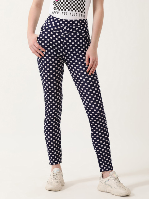 V2 Value & Variety Women Blue & White Printed Cotton Jeggings 
V2 Value & Variety Women Blue & White Printed Cotton Jeggings