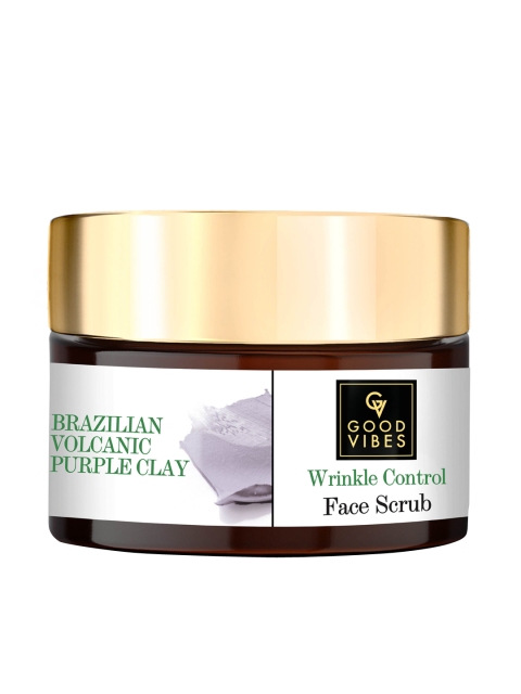 Good Vibes Unisex Brazilian Volcanic Purple Clay Wrinkle Control Face Scrub - 50 g, White
Good Vibes Unisex Brazilian Volcanic Purple Clay Wrinkle Control Face Scrub - 50 g, White