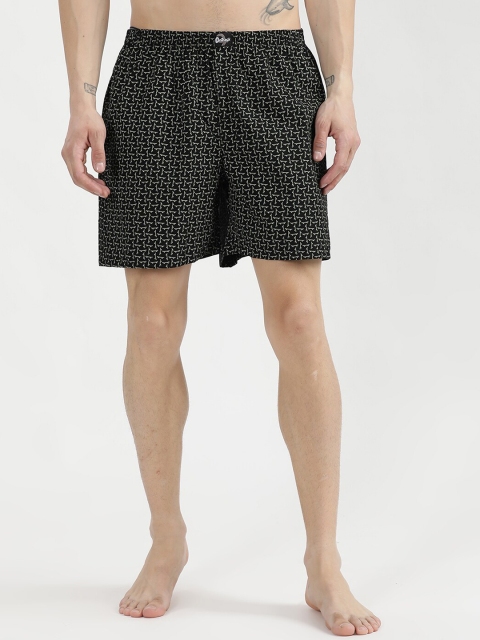 V2 Value & Variety Men Black Printed Boxers