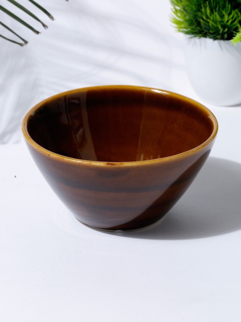 Fabindia Brown 1 Piece Ceramic Kapish Glazed Bowl