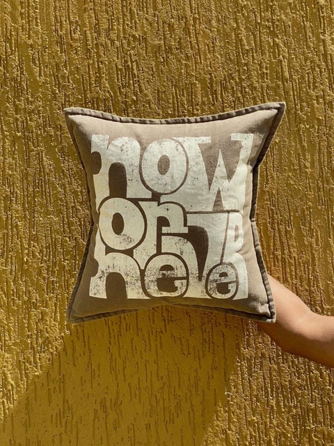 MARCA Disati Grey & Off White Quirky Square Cushion Covers