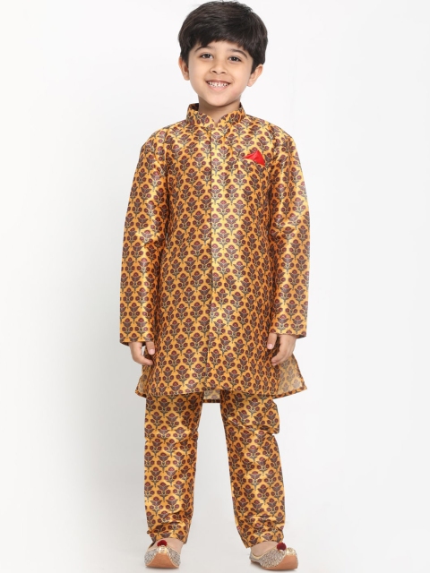 JBN Creation Boys Multicoloured Ethnic Motifs Printed Angrakha Kurti with Pyjamas, Multi
JBN Creation Boys Multicoloured Ethnic Motifs Printed Angrakha Kurti with Pyjamas, Multi