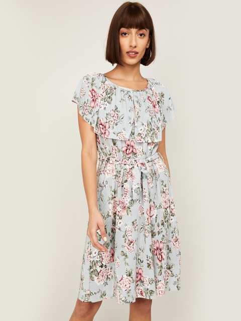 CODE by Lifestyle Women Blue & Pink Floral Layered Detail Fit & Flare Dress with Belt
CODE by Lifestyle Women Blue & Pink Floral Layered Detail Fit & Flare Dress with Belt