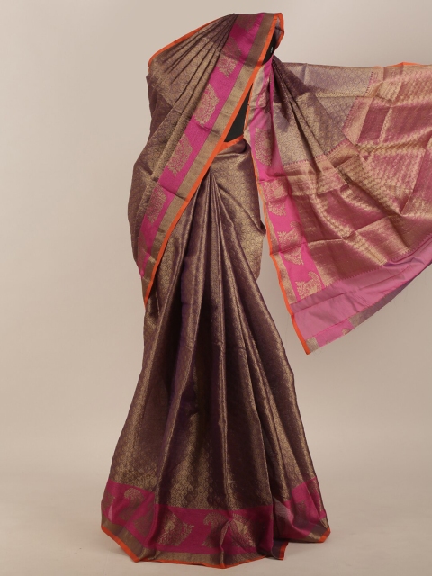 Pothys Pink & Orange Woven Design Saree