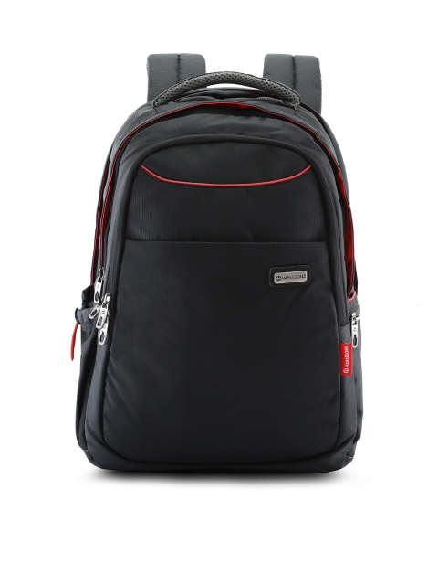 Harissons Unisex Black & Red Backpack
