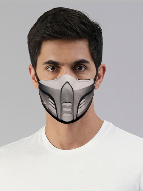 GODS Adults Black & Off-White 3-Ply Xator Combat Face Protector Mask