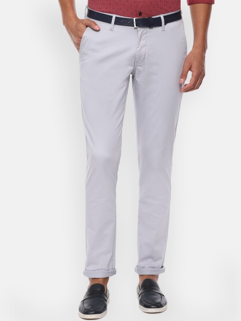 Van Heusen Sport Men Grey Slim Fit Trousers
