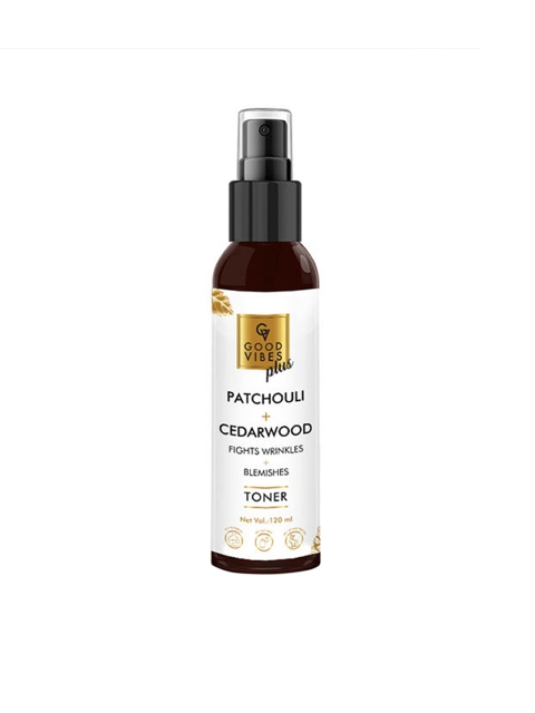 Good Vibes Plus Fights Wrinkles + Blemishes Toner - Patchouli + Cedarwood - 120 ml, Transparent
Good Vibes Plus Fights Wrinkles + Blemishes Toner - Patchouli + Cedarwood - 120 ml, Transparent