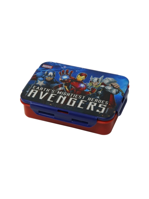 Marvel Navy Blue & Red Printed Stainless Steel Lunch Box