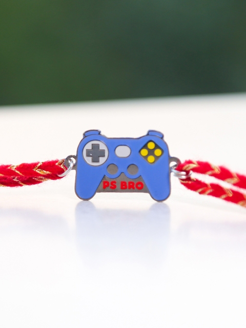 Bigsmall Men Blue & Red Gamer Bro Rakhi
